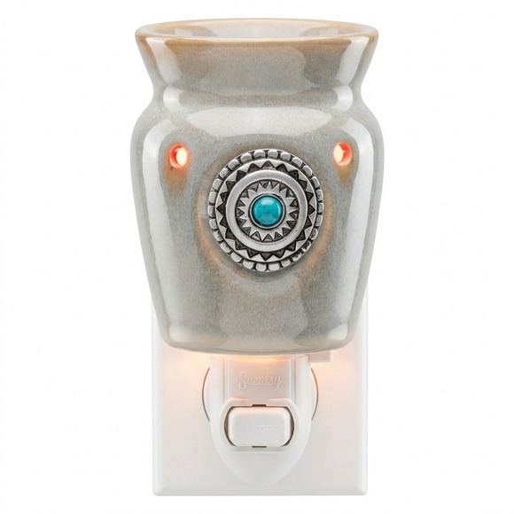 Other - SCENTSY Wall Plug In Warmer AZTEC Southwestern Medallion Turquoise, Clean, GUC